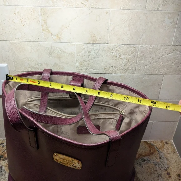 Michael Kors wine colored bag - Picture 7 of 8